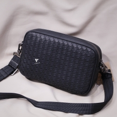 Clutch kiêm đeo chéo da đan