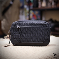 Clutch kiêm đeo chéo da đan