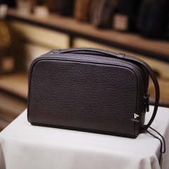 Clutch hộp 2 ngăn da mềm