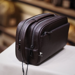 Clutch hộp 2 ngăn da mềm