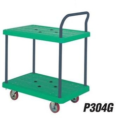Xe đẩy tay sàn nhựa 300 kgs, 2 tầng