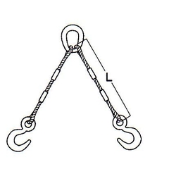 Dây nâng cáp thép 2 chân