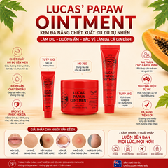 Kem đa năng Lucas Papaw Ointment chiết xuất đu đủ hỗ trợ làm dịu da hộp 75g