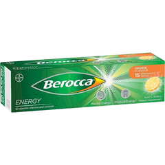 Vitamin tổng hợp berocca giúp bổ sung năng lượng vị cam hộp 15 viên sủi