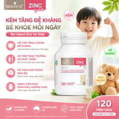 Bio Island ZinC cho bé 120 viên bổ sung kẽm cho bé