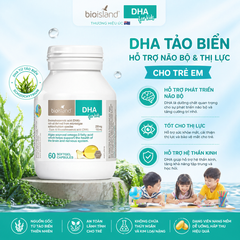 Bổ sung Bio Island DHA for kids cho bé 60 viên từ 4 tuần tuổi trở lên