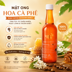 Mật ong hoa cà phê golden honey nguyên chất dinh dưỡng cho cả nhà chai 500ml