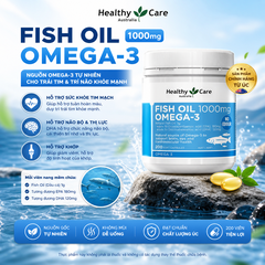 Healthy Care Fish Oil 1000mg Omega-3 200 Soft Capsules