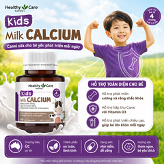 Canxi sữa cho bé Healthy Care Kids Milk Calcium 60 viên