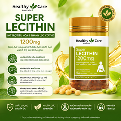Tinh chất mầm đậu nành Healthy Care Super Lecithin 1200mg 100 viên