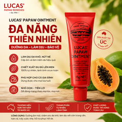 Kem đa năng Lucas' Papaw Ointment 15g chiết xuất đu đủ