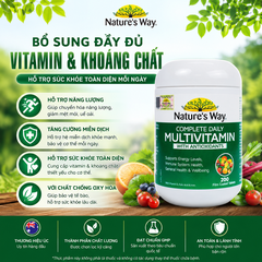 Vitamin tổng hợp Nature’s Way complete daily multivitamin 200 viên  bổ sung Vitamin và khoáng chất