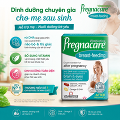 Vitabiotics Pregnacare Breast - feeding 84 tabs bổ sung vitamin và khoáng chất cho phụ nữ cho con bú