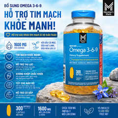 Viên Uống Dầu Cá Bổ Sung Omega 3-6-9 Member’s Mark Mẫu Mới 300 Viên