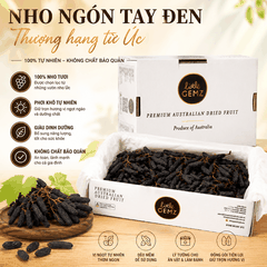Nho Ngón Tay khô nguyên cành Little Gemz Sweet Sapphire Dried Grapes Clusterss 3kg