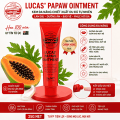 Kem đa năng Lucas Papaw Ointment chiết xuất đu đủ hỗ trợ làm dịu da tuýp 25g