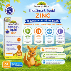 Nature’s Way Kids Smart Liquid ZinC 100ml – Bổ sung kẽm nước tăng sức đề kháng cho bé