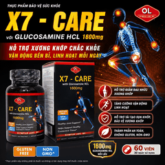 Chăm sóc sức khỏe xương khớp Olympian Labs X7 - Care-Glucosamin HCL 1600mg hộp 60 viên