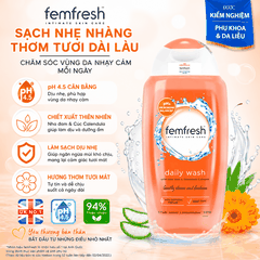 Dung dịch vệ sinh phụ nữ cao cấp hàng ngày femfresh daily wash 250ml