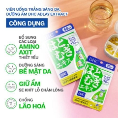 Trắng da DHC Adlay Extract hỗ trợ làn da sáng mịn 30 ngày 30 viên
