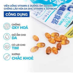 Viên uống bổ sung vitamin e dhc hạn chế lão hóa da gói 30 ngày 30 viên
