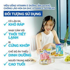 Viên uống bổ sung vitamin e dhc hạn chế lão hóa da gói 30 ngày 30 viên