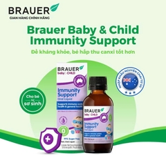 Thực phẩm bảo vệ sức khỏe BRAUER BABY & CHILD IMMUNITY SUPPORT 100ml