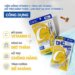 Vitamin c DHC hỗ trợ hỗ trợ da sáng mịn và ngăn mụn 60 viên 30 ngày