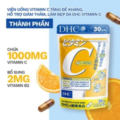 Vitamin c DHC hỗ trợ hỗ trợ da sáng mịn và ngăn mụn 60 viên 30 ngày