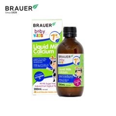 Thực phẩm bổ sung Canxi dạng sữa Brauer Baby Kids 200ml cho bé từ 7 tháng tuổi
