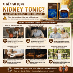 Bổ thận vitatree kindey tonic 100 tablets tăng cường chức năng thận, tráng dương hỗ trợ sinh lý nam