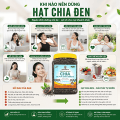 Hạt chia đen The Seed Co certified organic chia seeds 1.6 kg hạt chia đen