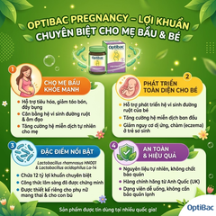 Lợi khuẩn Optibac Probiotics Pregnancy cho phụ nữ mang thai và cho con bú 30 viên