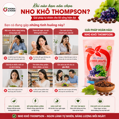 Nho khô nguyên cành Adora st Food Dried Grapes Cluster Thompson  7kg