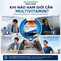 Blackmores Multivitamin For Men – Vitamin tổng hợp cho nam giới từ Úc (50 Viên)