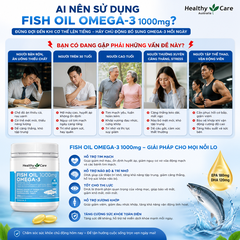 Healthy Care Fish Oil 1000mg Omega-3 200 Soft Capsules