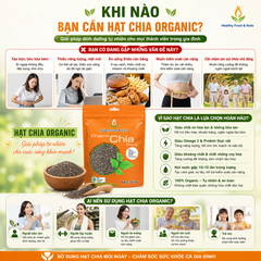 Hạt chia Healthy Nuts & Seeds Organic Chia Seeds 500gr