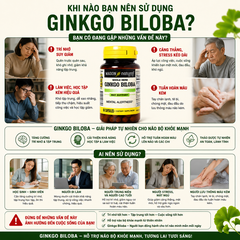 Mason Natural Ginkgo Biloba – Hỗ trợ tăng cường sức khỏe não bộ, cải thiện trí nhớ 60 viên