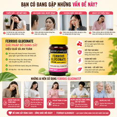 Mason Natural Ferrous Gluconate 50 viên – Sản phẩm bổ sung sắt hữu cơ