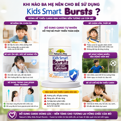 Nature’s Way Kids Smart Bursts Liquid Algae Calcium With Magnesium+Zinc 30 viên