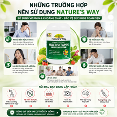 Vitamin tổng hợp Nature’s Way complete daily multivitamin 200 viên  bổ sung Vitamin và khoáng chất