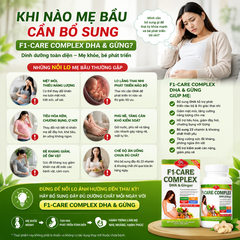 Vitamin tổng hợp cho phụ nữ mang thai và cho con bú Olympian Labs F1 - Care Complex DHA & Ginger