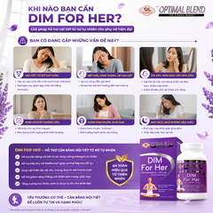 Hỗ trợ cải thiện nội tiết tố cho phụ nữ Olympian Labs Dim For Her 30 viên