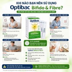 Thực phẩm bảo vệ sức khoẻ Optibac Bifido&Fiber 30 sachets