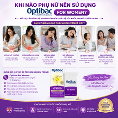 Lợi khuẩn Optibac Probiotics For Women dành cho phụ nữ 90 viên