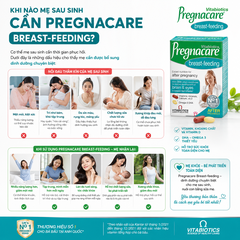 Vitabiotics Pregnacare Breast - feeding 84 tabs bổ sung vitamin và khoáng chất cho phụ nữ cho con bú