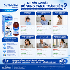 TPBVSK Vitabiotics Osteocare Liquid Original Calcium Magnesium hộp 200ml Canxi  magie, vitamin D3 và kẽm