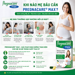 TPBVSK Pregnacare Max  bổ sung vitamin,khoáng chất cho phụ nữ mang thai &cho con bú vitabiotics 84 viên