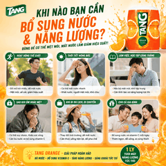 Bột pha nước cam Tang Orange Naranja Mỹ tốt cho sức khỏe hộp 566g