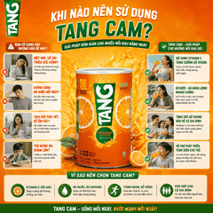 Bột pha nước cam Tang Orange Naranja Mỹ tốt cho sức khỏe 2.04kg